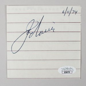 Joe Louis Signed Cut - COA JSA