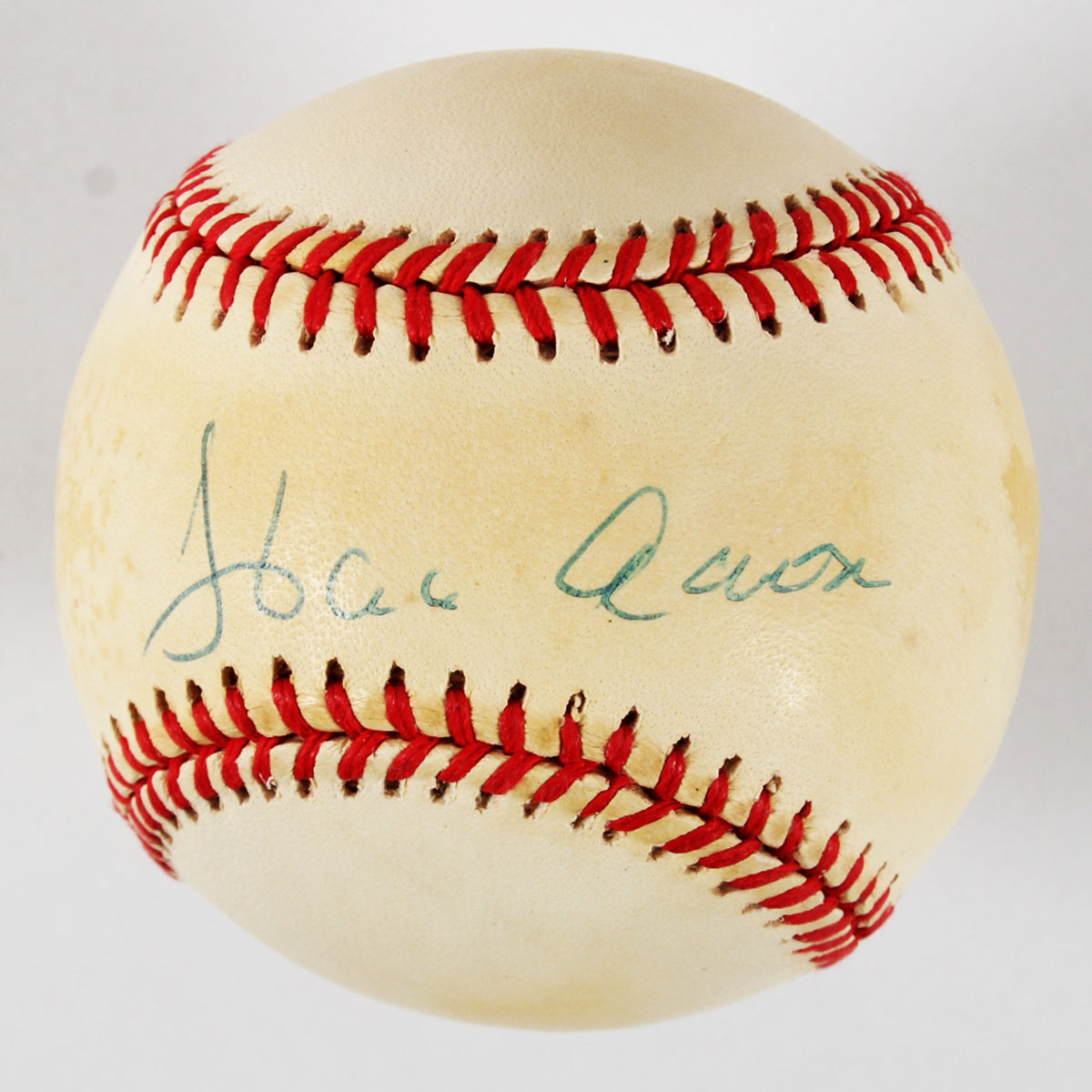 Hank Aaron Signed Baseball Braves - COA JSA