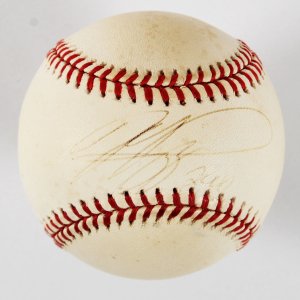 Mike Piazza Signed Baseball Dodgers - COA JSA