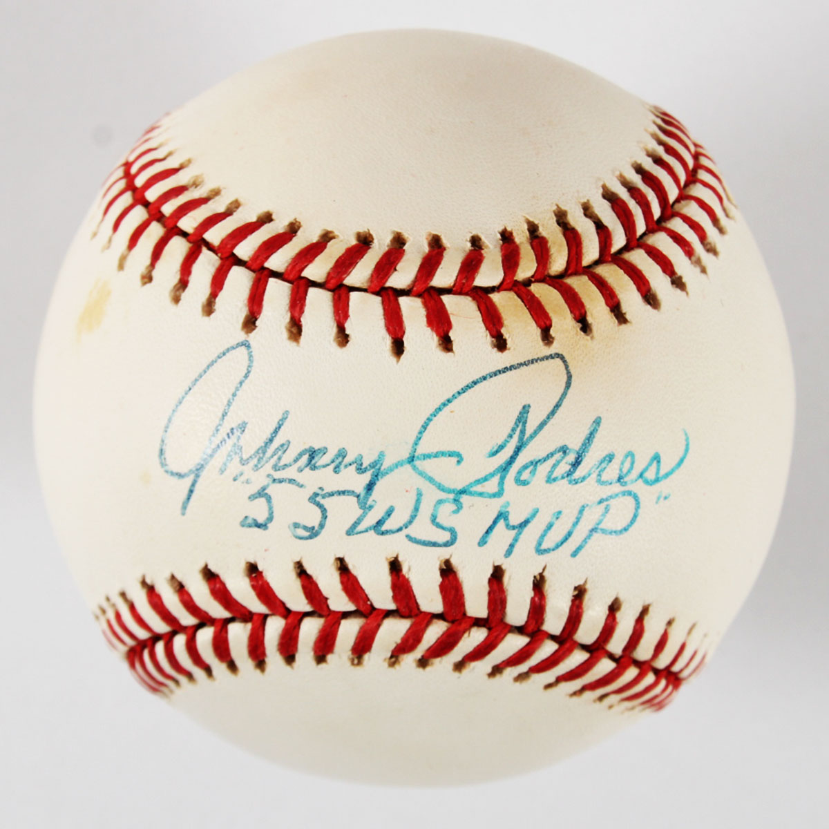 Johnny Podres Signed Baseball Dodgers - COA JSA