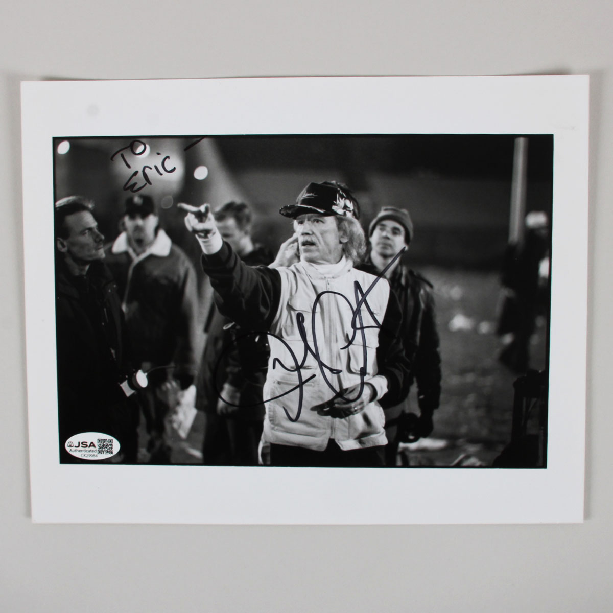 John Carpenter Signed 8x10 B&W Photo COA JSA
