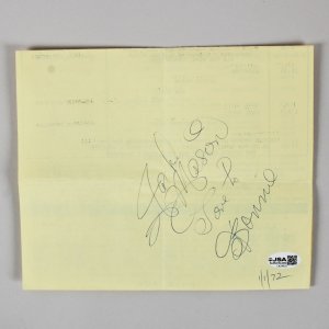 Jackie Mason Signed Program COA JSA