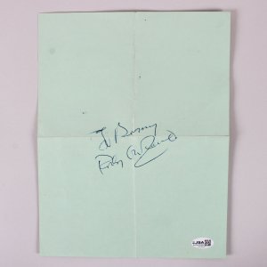 Rocky Graziano Boxing Legend Signed Luncheon Menu COA JSA