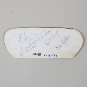 Kenny Rogers Signed Fabric Cuff + 3 members of First Edition 1973 COA JSA