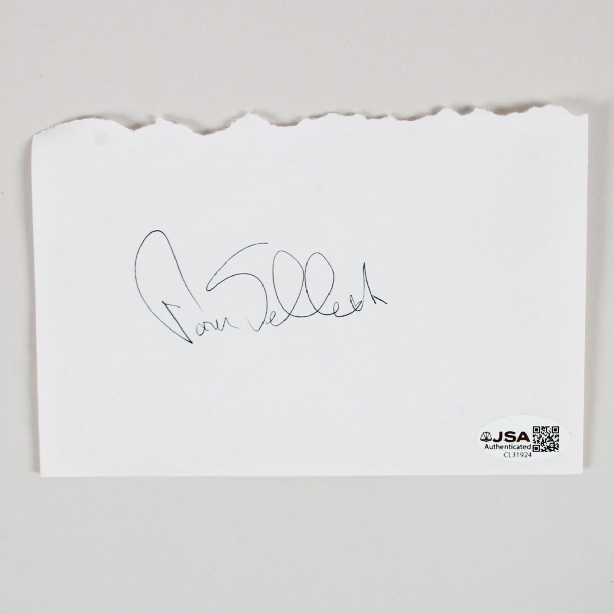 Tom Selleck signed 4x6 Paper Sheet COA JSA