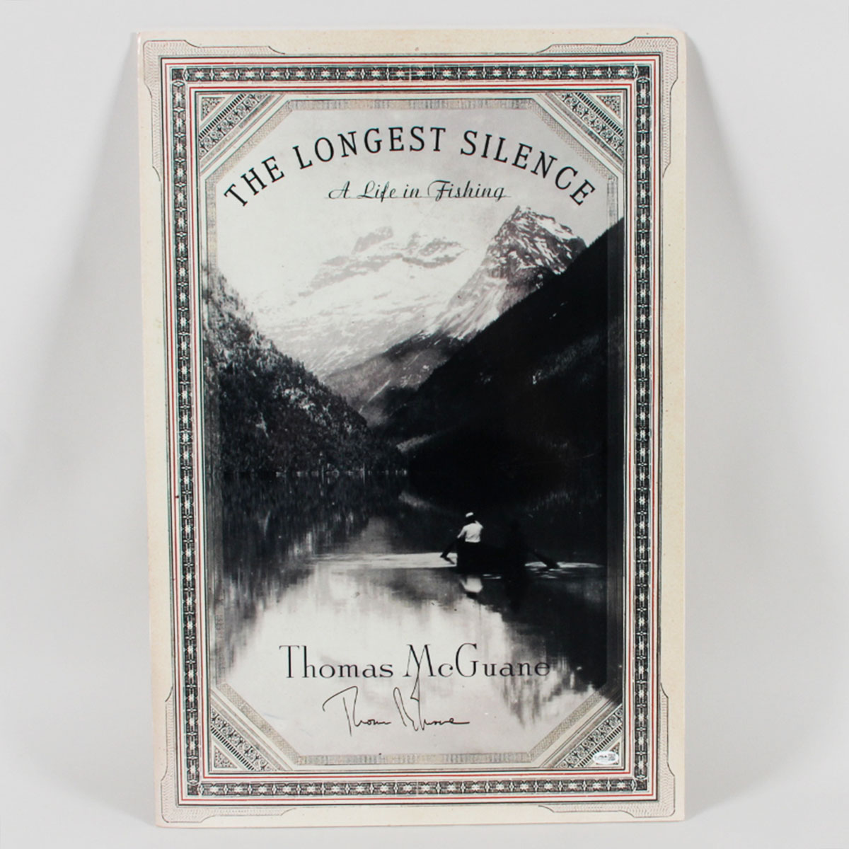 Thomas McGuane Signed Easel Ad The Longest Silence - COA JSA