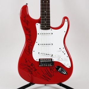 Alice In Chains Band Signed Electric Guitar (4)Jerry Cantrell, Mike Inez, Shawn Kinney, William Duvall  COA JSA