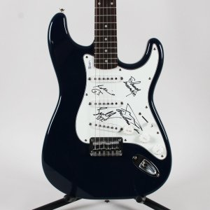 Godsmack Band Signed Electric Guitar (4) Sully Irma, Robby Merril, Shannon Larkin, Tony Rumbola COA JSA