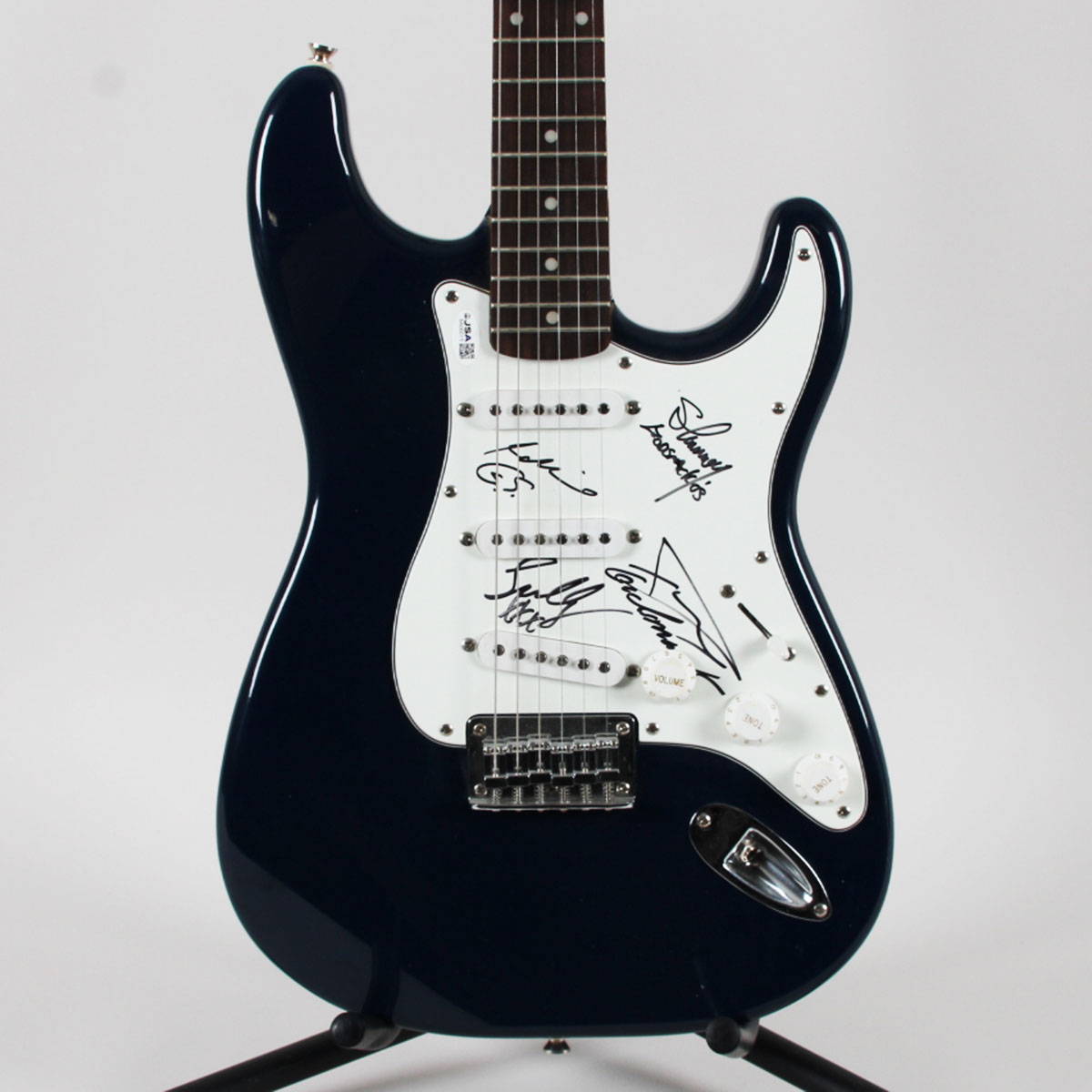 Godsmack Band Signed Electric Guitar (4) Sully Irma, Robby Merril, Shannon Larkin, Tony Rumbola COA JSA