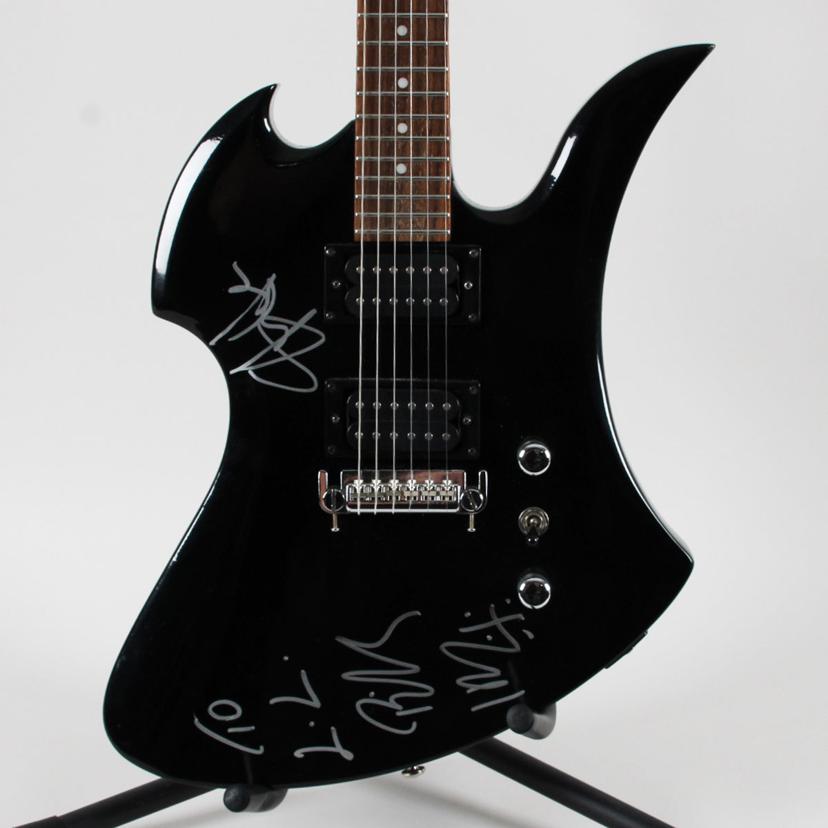 Billy Idol & Steve Stevens Signed B.C. Rich Electric Guitar COA JSA