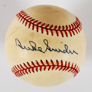 Duke Snider Signed Baseball Dodgers - COA JSA