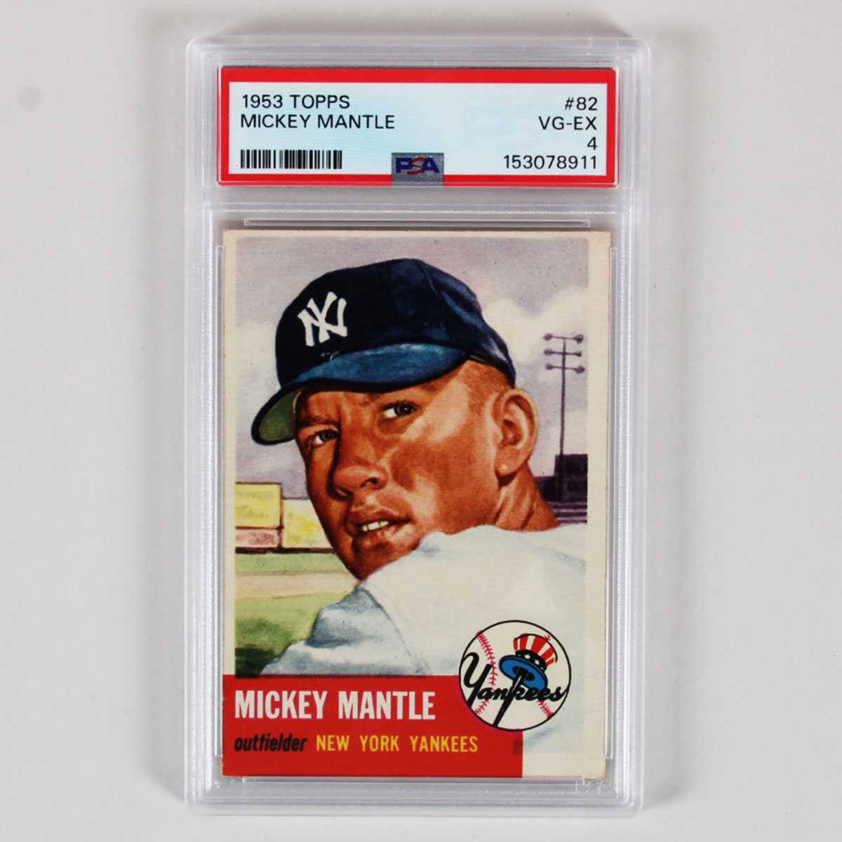 1953 Topps Mickey Mantle #82 PSA 4