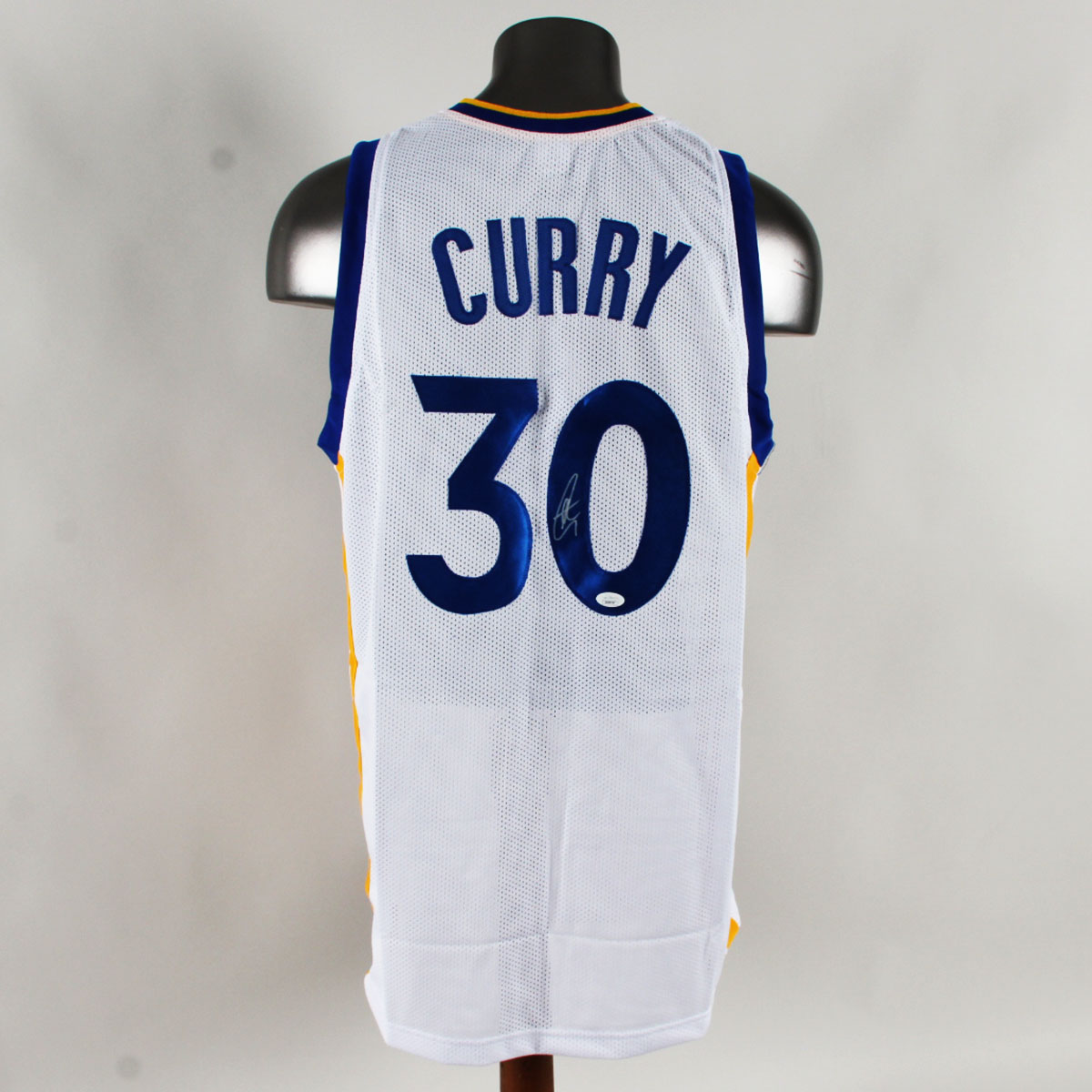 Stephen Curry Signed Authentic White Pro Style Jersey Golden State COA JSA #AW98747