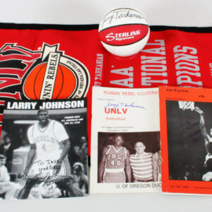 Jerry Tarkanian Signed Basketball UNLV Lot (4) - COA JSA