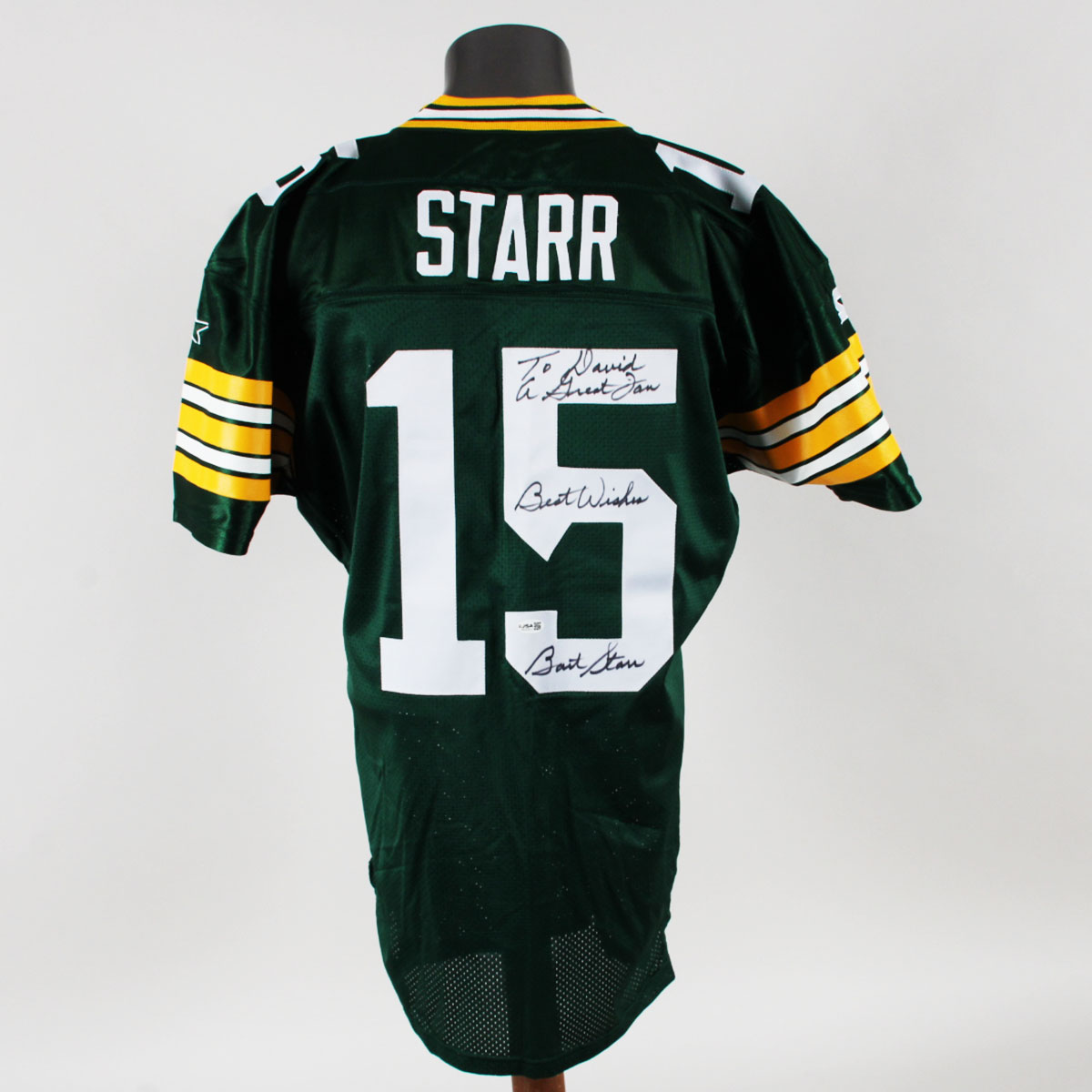 Bart Starr Signed Jersey Packers Authentic Pro Line Starter - COA JSA