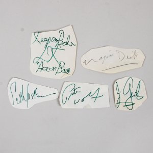 J Giles Band Signed Cuts Magic Dick, J Giles, Justman, Klein, Wolf COA JSA