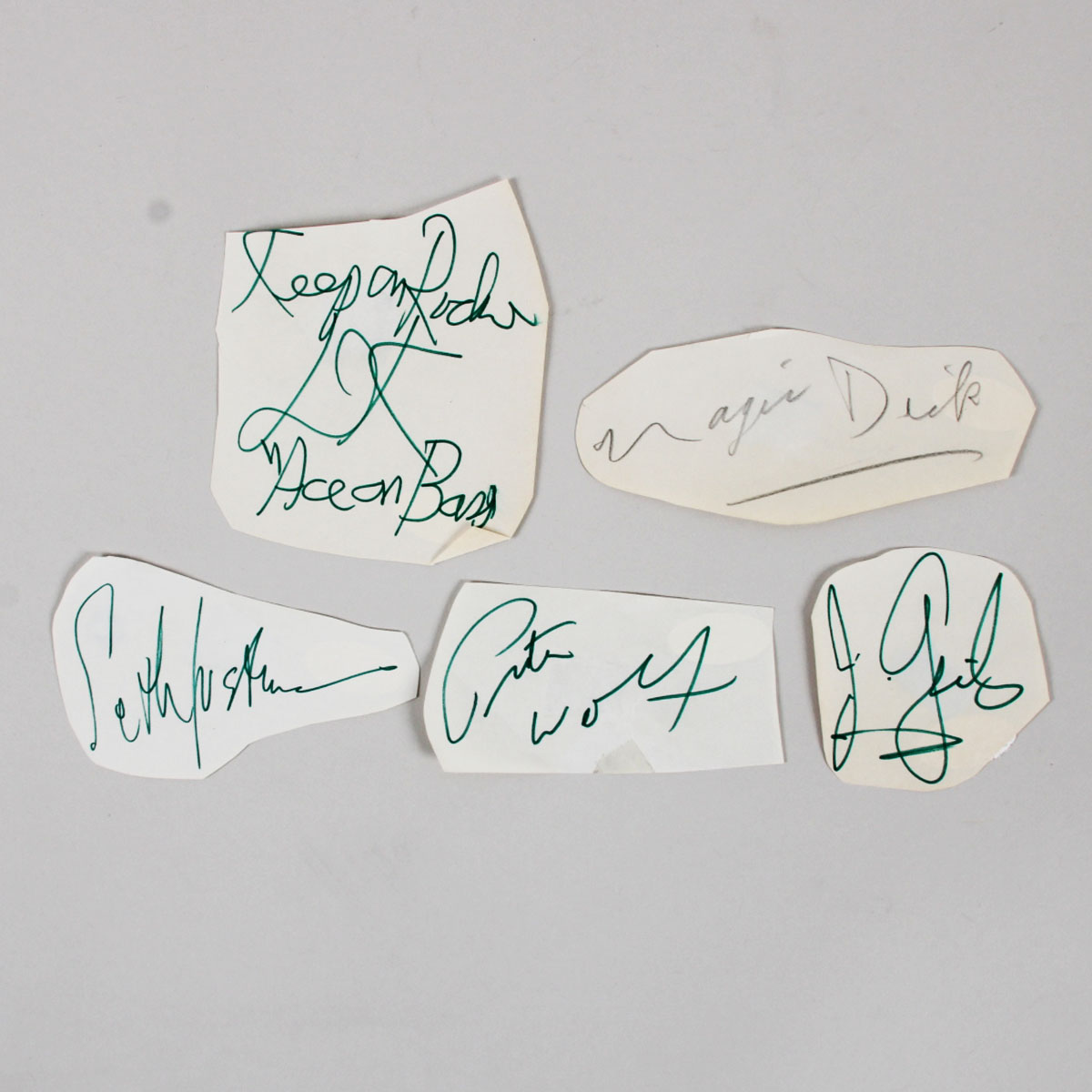 J Giles Band Signed Cuts Magic Dick, J Giles, Justman, Klein, Wolf COA JSA