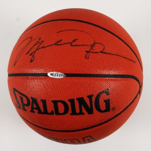 Michael Jordan Signed Basketball Bulls - COA UDA & JSA