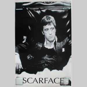 Al Pacino Signed Scarface Poster Movie COA JSA