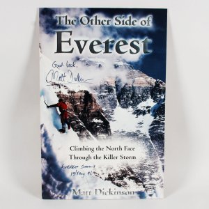 Matt Dickinson Signed Poster The Other Side of Everest - COA JSA