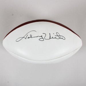 Johnny Unitas Signed Football Colts - COA JSA