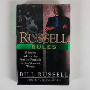 Bill Russell Signed Book Russell Rules - COA JSA