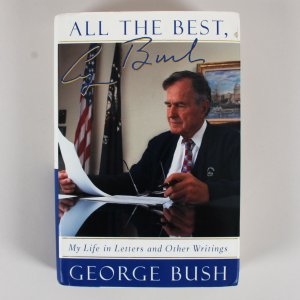 President George H. W. Bush Signed Book All the Best, George Bush - COA JSA