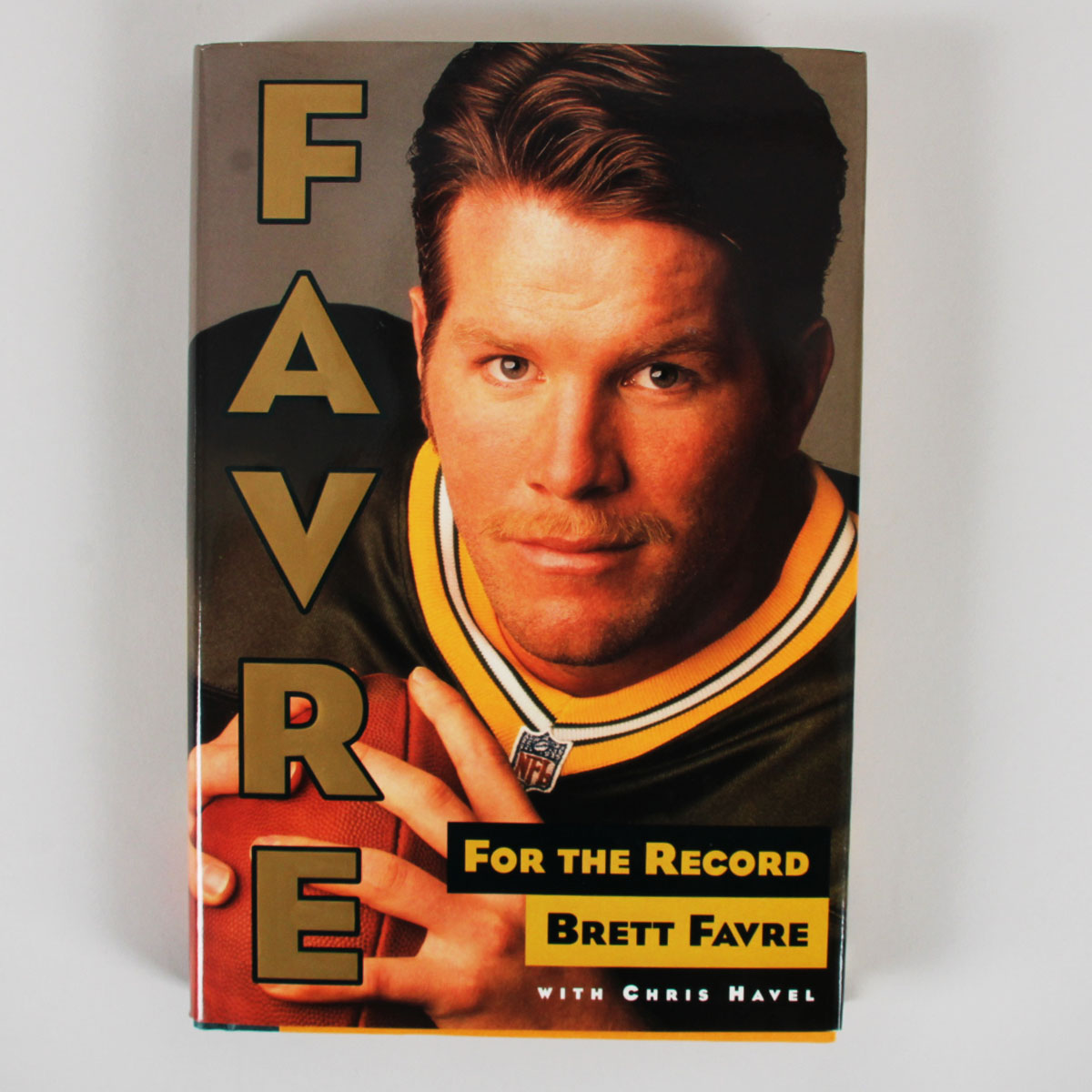 Brett Favre Signed Book For the Record - COA JSA