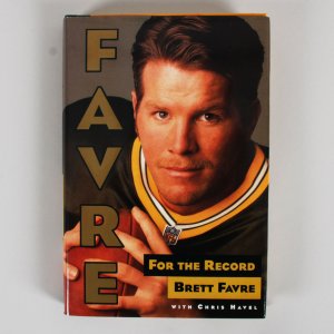 Brett Favre Signed Book For the Record First Edition - COA JSA