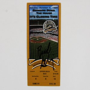 Bud Selig Signed Ticket Brewers vs. Reds October 3, 1999- COA JSA