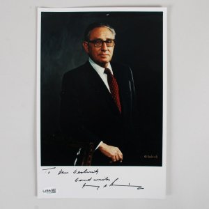 Henry Kissinger Signed Photo - COA JSA