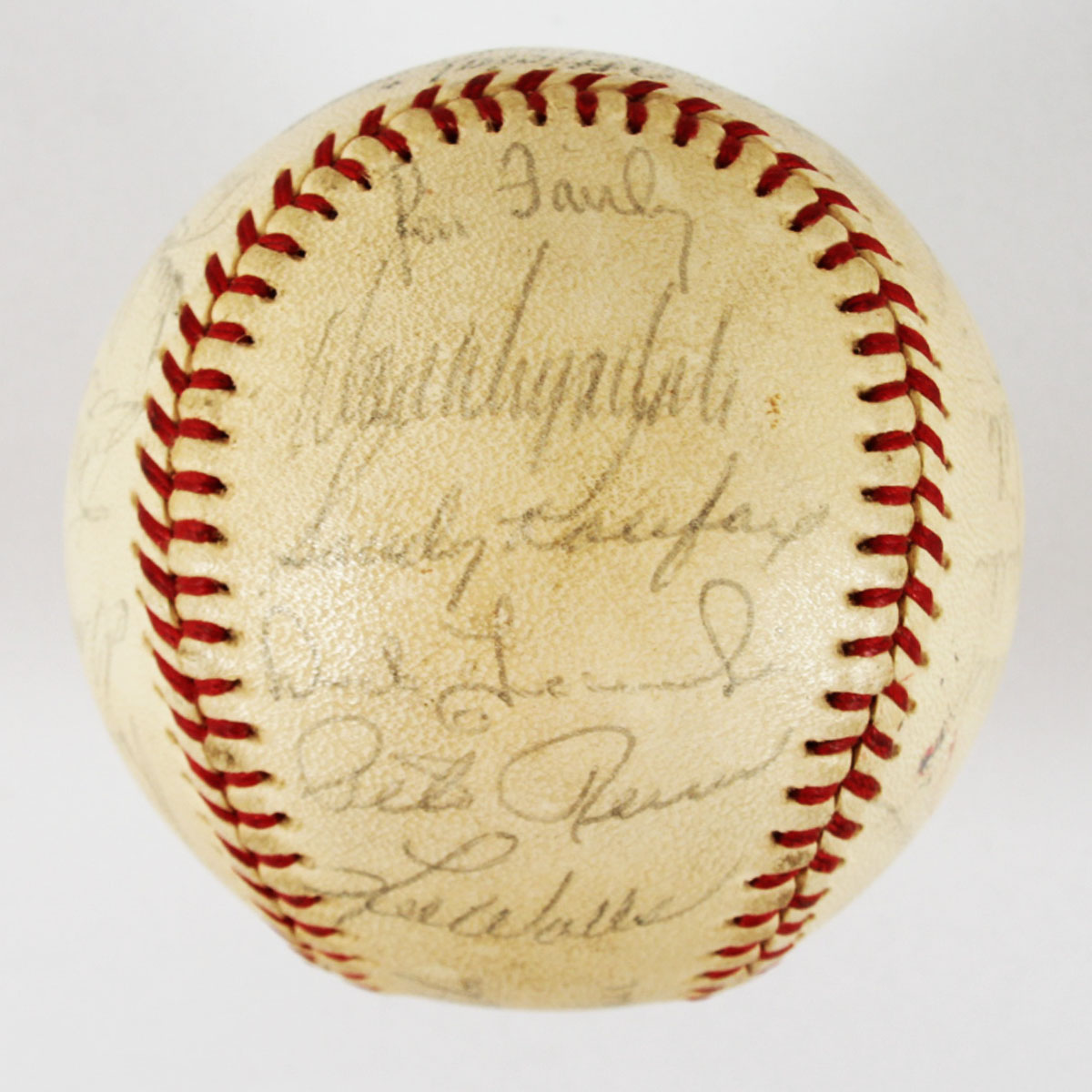 1963 Los Angeles Dodgers World Series Champions Team Signed Baseball - COA JSA