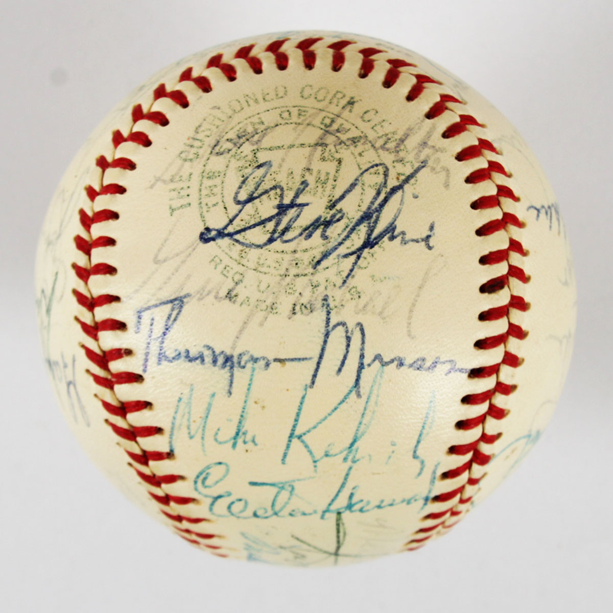 1970 New York Yankees Team Signed Ball Thurman Munson Rookie Year 40 Signatures COA JSA