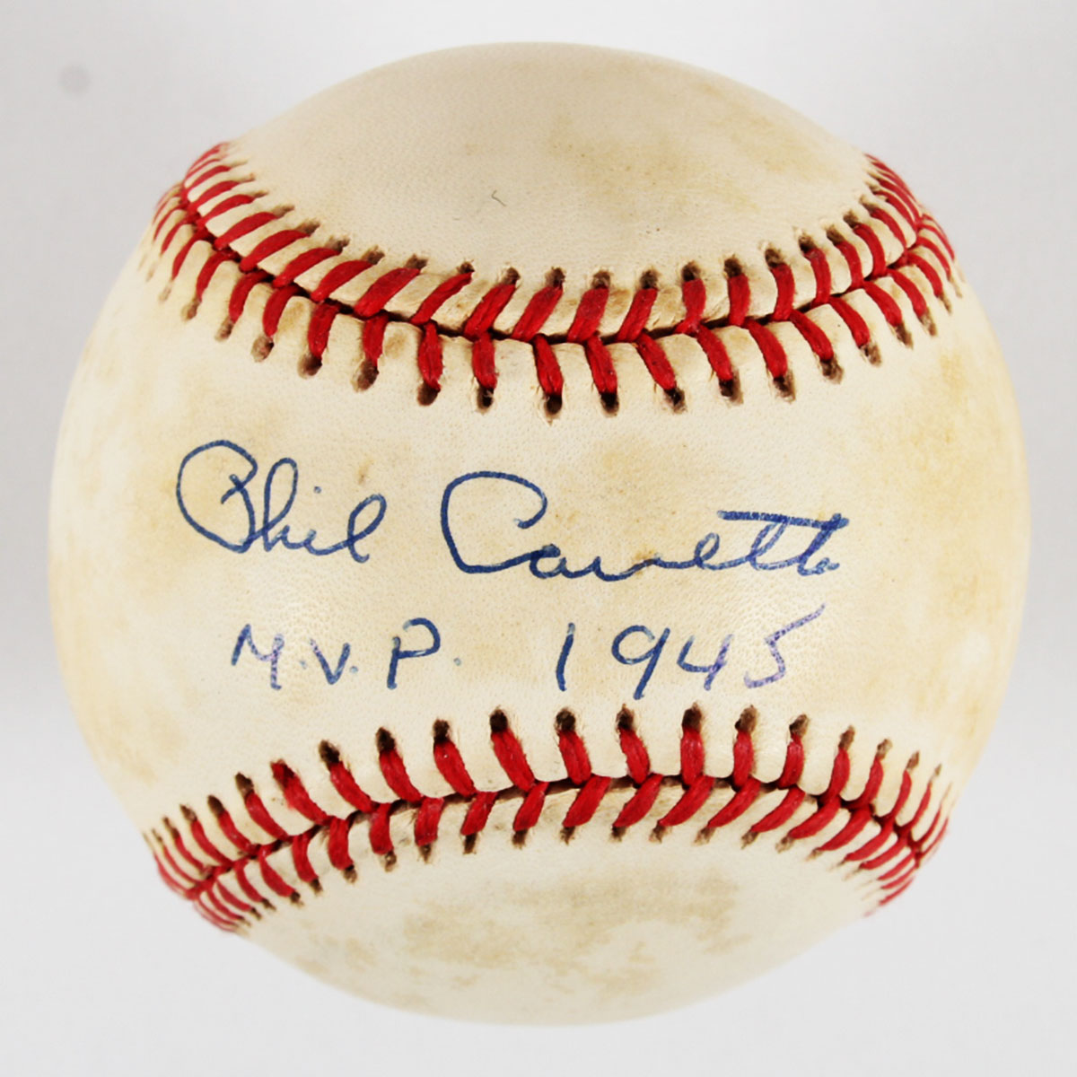 Phil Cavaretta Signed Inscribed Autographed Major League Baseball Chicago Cubs COA JSA