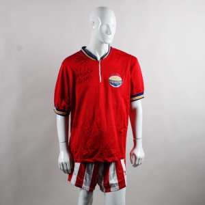 1992-93 Meadowlark Lemon Game-Worn Shooting Shirt Shorts Signed COA Legacy Foundation