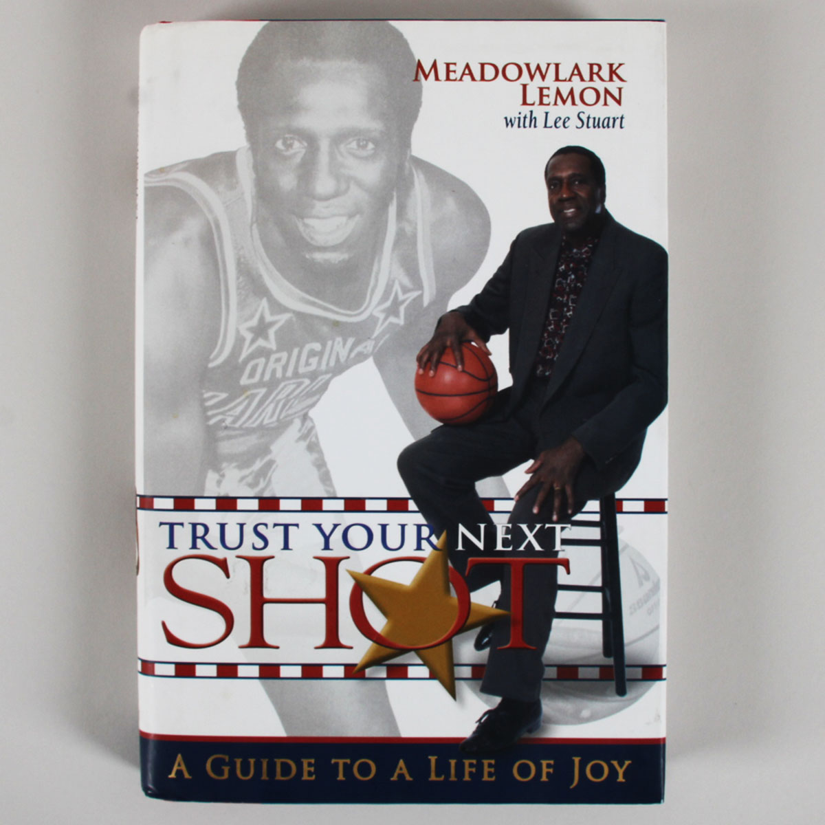 Meadowlark Lemon Signed Book Trust Your Next Shot & Two Signed Photo Cards COA Legacy Foundation