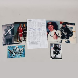 Wayne Gretzky Signed Score Card Kings NHL Goal Record March 23, 1994 - COA PSA/DNA