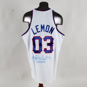 Meadowlark Lemon Signed Twice Hall of Fame Jersey COA Legacy Foundation