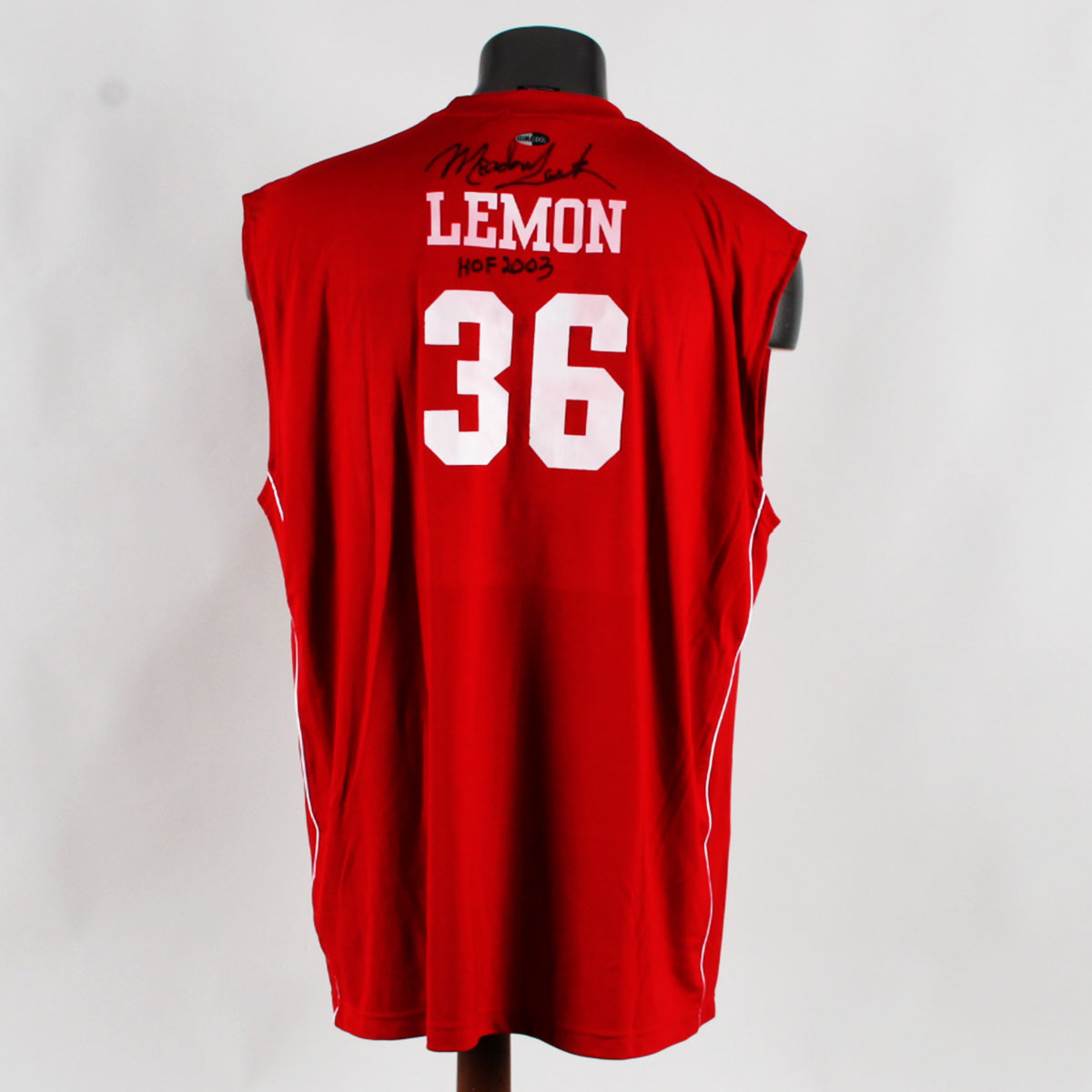 Meadowlark Lemon Twice Signed Harlem Comedy All-Stars Game Worn Jersey COA Legacy Foundation