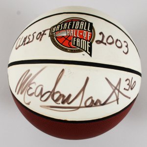 Meadowlark Lemon Signed Basketball Basketball Hall of Fame Inscribed Class of 2003 - COA Legacy Foundation