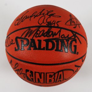 Meadowlark Lemon Signed Basketball w/ NBA Players from 1995-96 Phoenix Suns Incl. Charles Barkley - COA