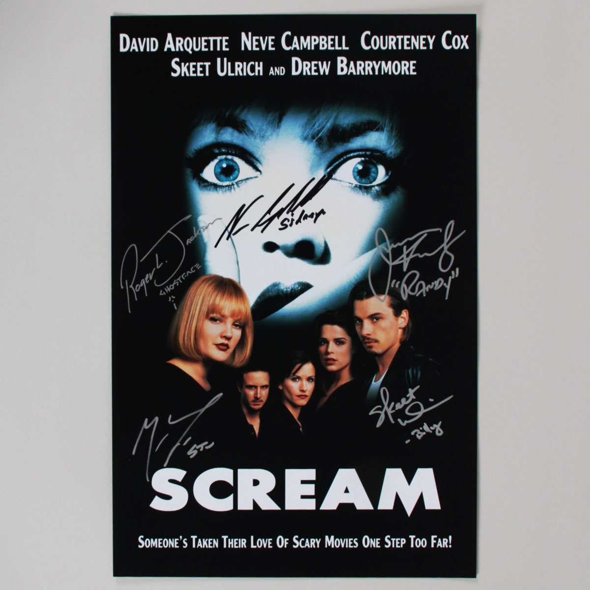Scream Movie Cast Signed Poster 11x17 - COA JSA