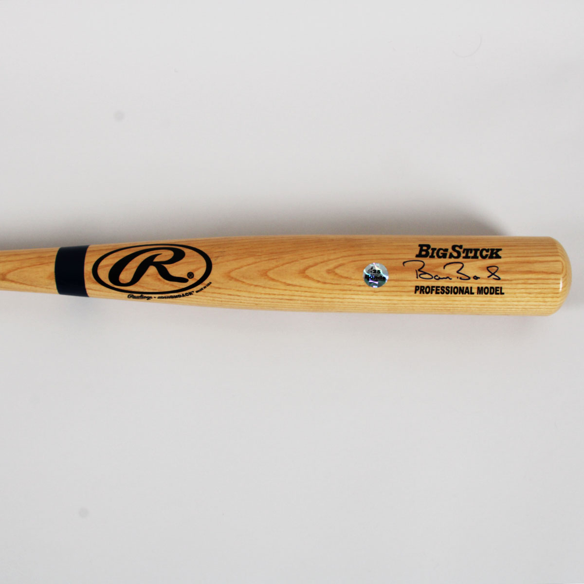 Barry Bonds Signed Bat Giants - COA Player Hologram