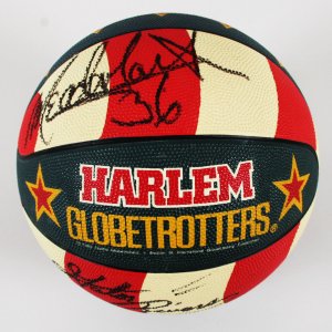 Harlem Globetrotters Team Signed Basketball 6 Sigs. Marques Haynes, Curly Neal etc. - COA Legacy Foundation