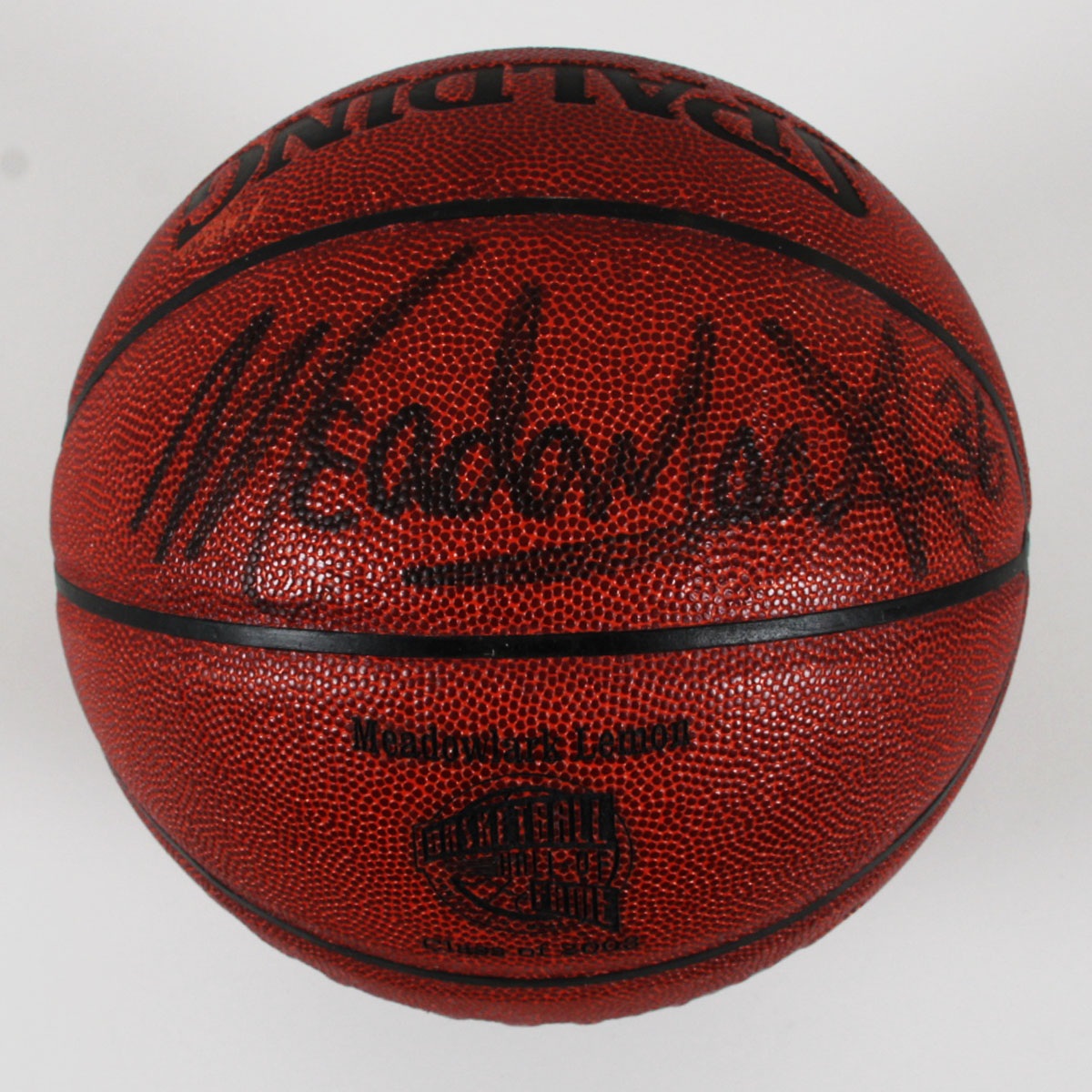 Meadowlark Lemon Signed Basketball Harlem Globetrotters - COA Legacy Foundation