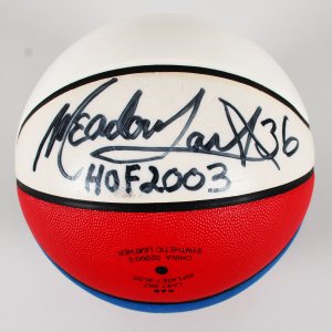 Meadowlark Lemon Signed Basketball Harlem Globetrotters - COA Legacy Foundation