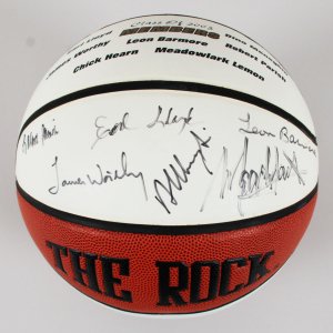 NBA HOF Class of 2003 Signed Basketball (6) Meadowlark Lemon, James Worthy, etc. - COA Legacy Foundation