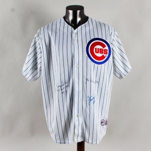 Ferguson Jenkins Signed Jersey w/ George Foster & 1 Other - COA Legacy Foundation