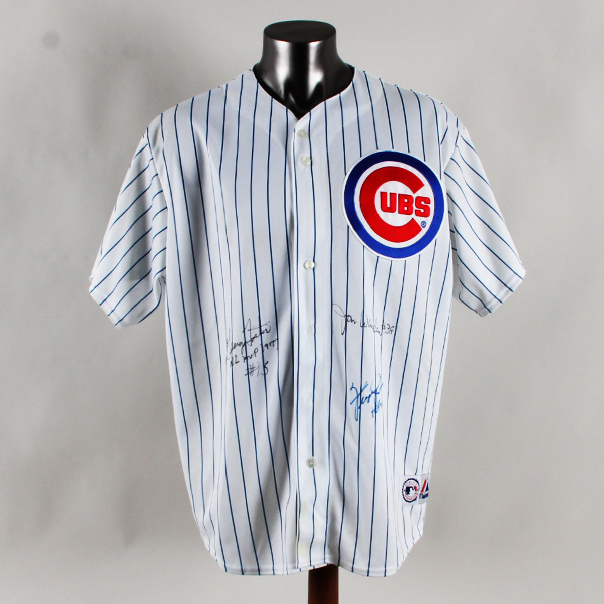 Ferguson Jenkins Signed Jersey w/ George Foster & 1 Other - COA Legacy Foundation