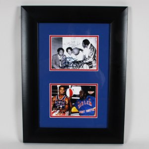 Curley "Boo" Johnson Signed Photo w/ Meadowlark Lemon Harlem Globetrotters – COA Legacy Foundation